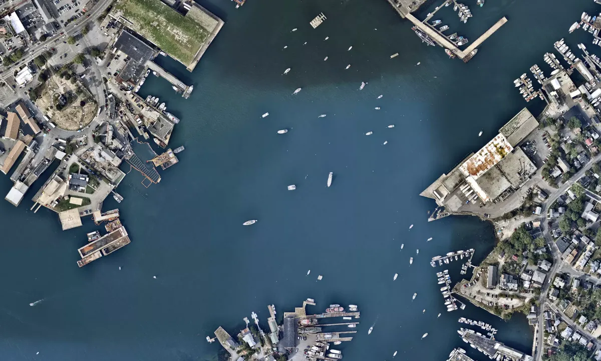 Flyfoto av Inner Harbor