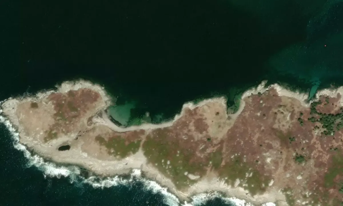 Satelite image of Inner Sambro Island