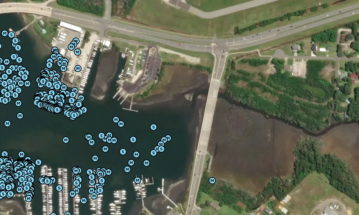 Satelite image of Inner Town Creek