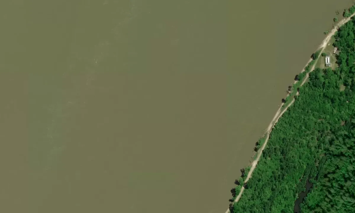 Satelite image of Iowa Point