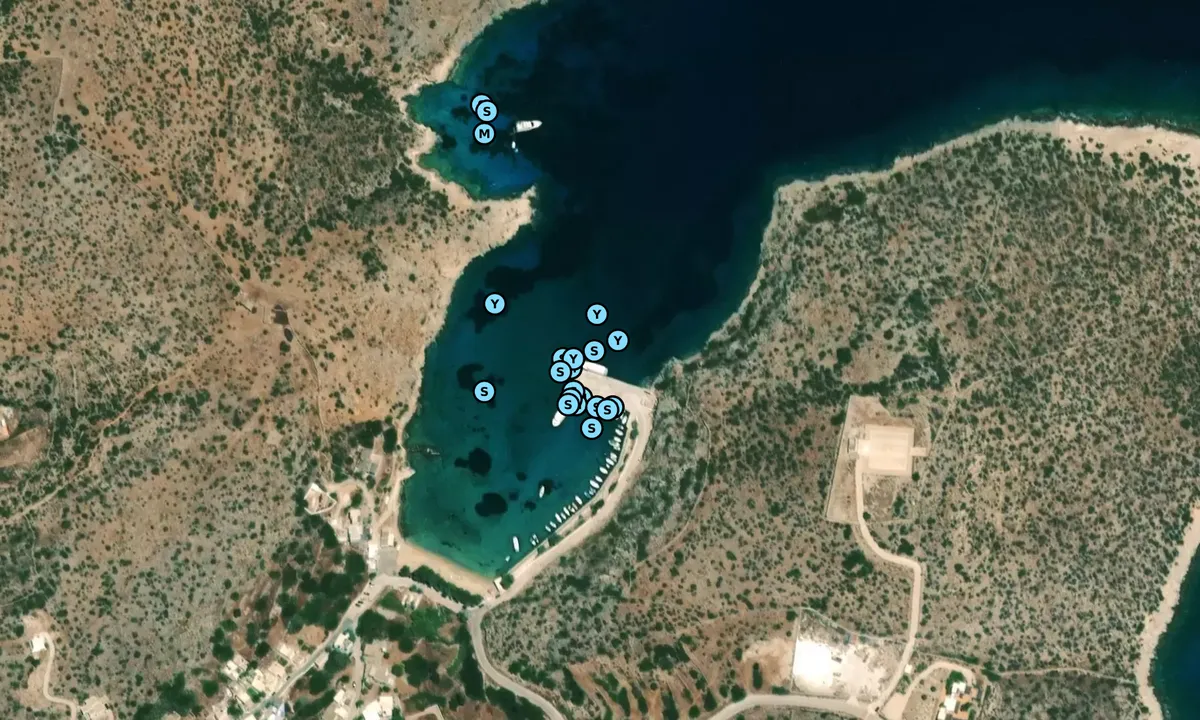 Satelite image of Iraklia quay