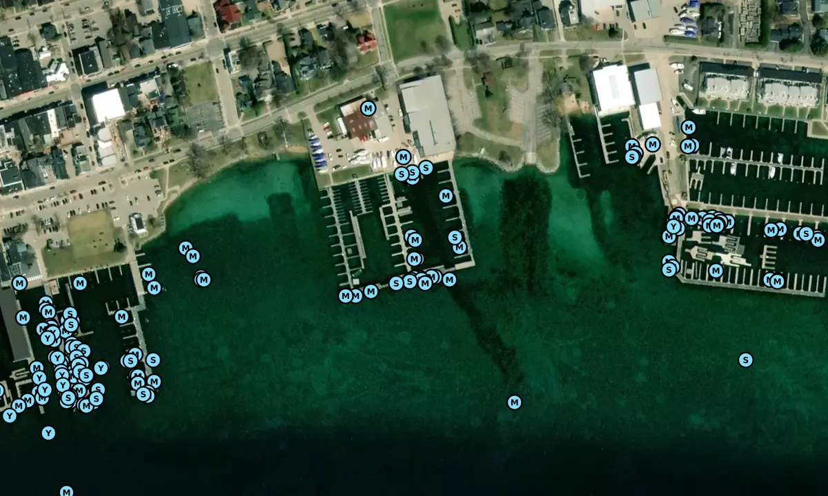 Satelite image of Irish Boat Shop - Harbor Springs
