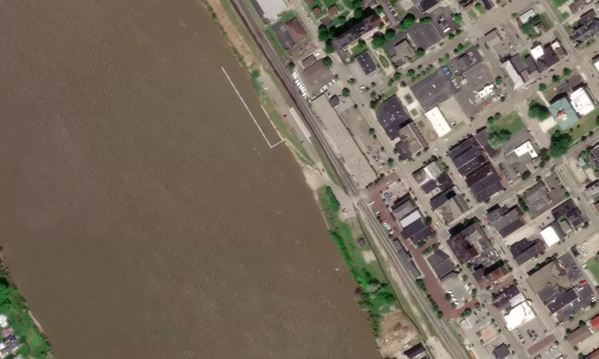 Satelite image of Ironton