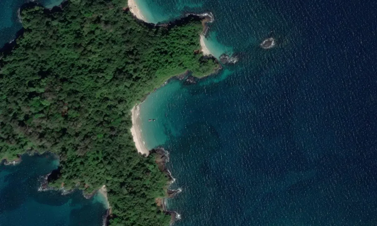 Satelite image of Isla Bolanos