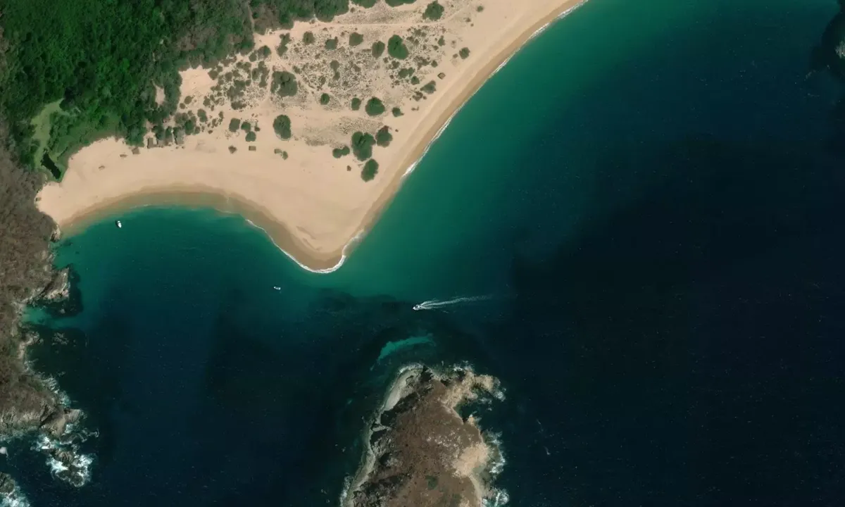 Satelite image of Isla Cacaluta
