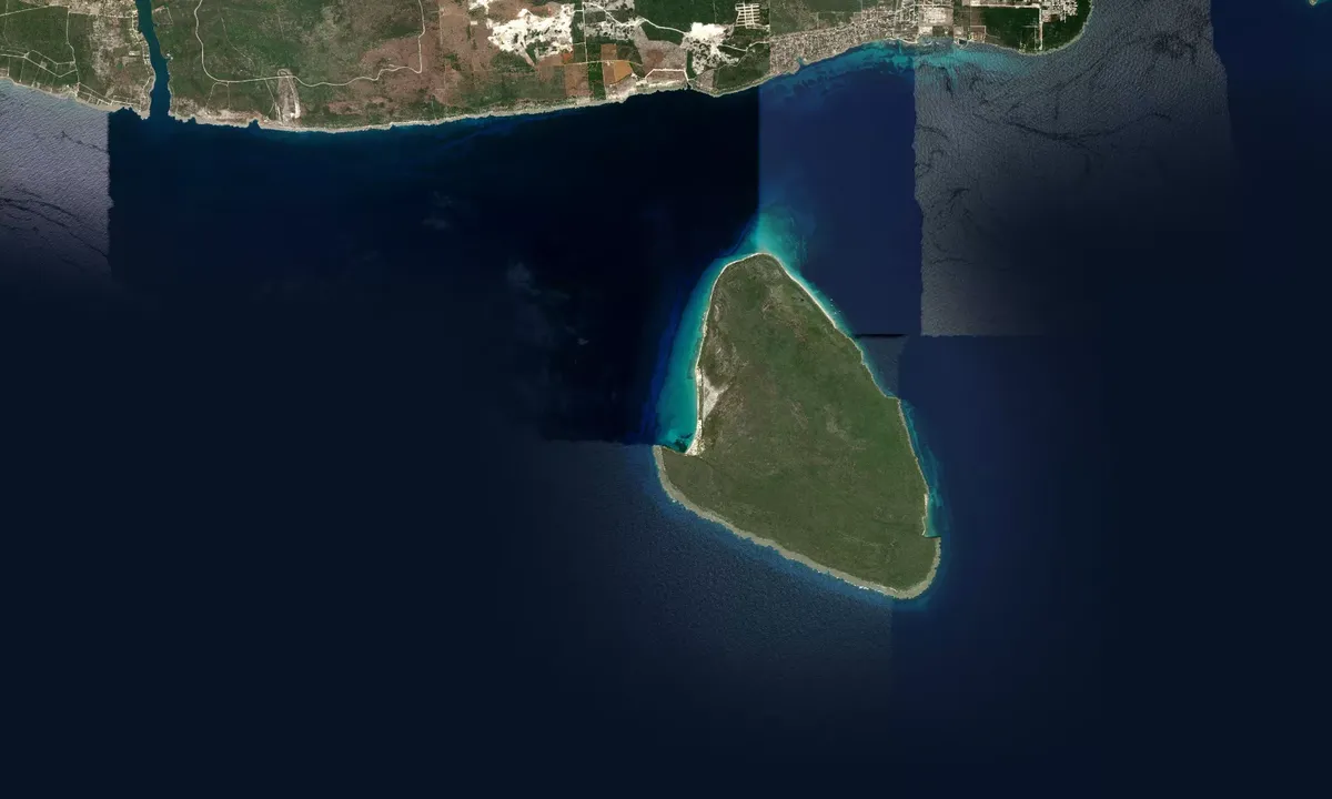 Flyfoto av Isla Catalina