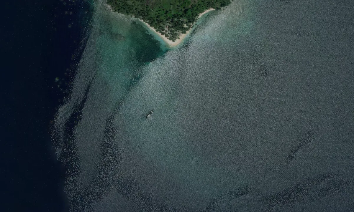 Satelite image of Isla Moron