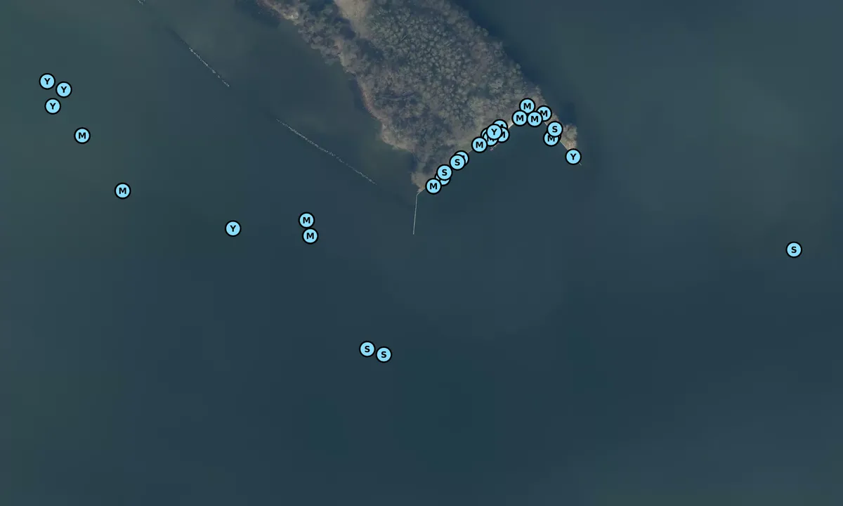 Satelite image of Island Hoofd Anchorage