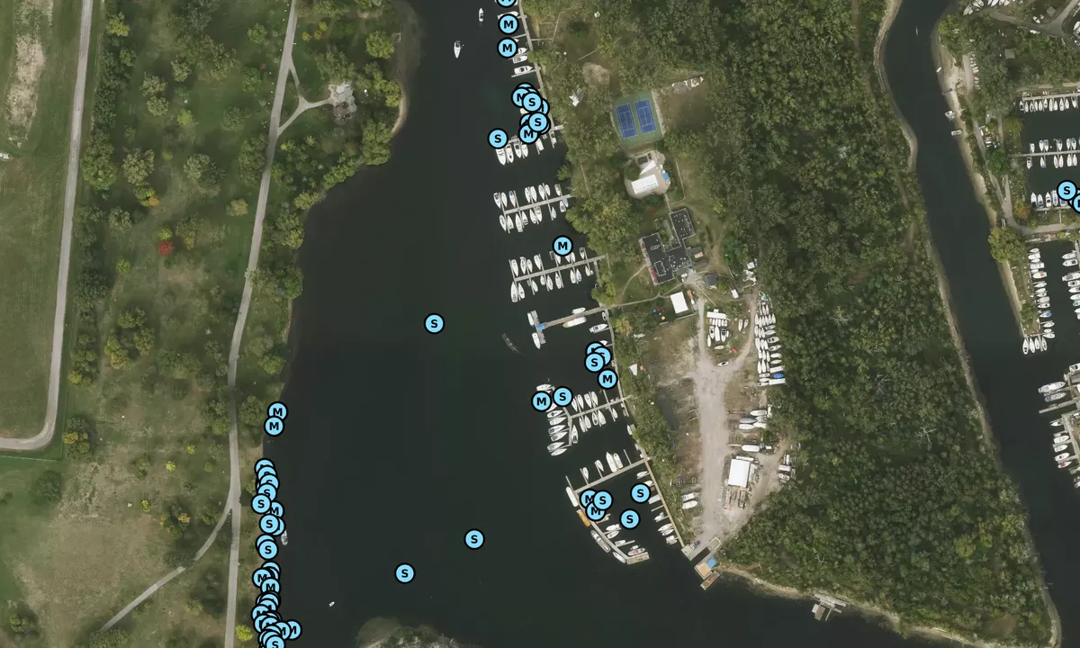Satelite image of Island Yacht Club - Toronto