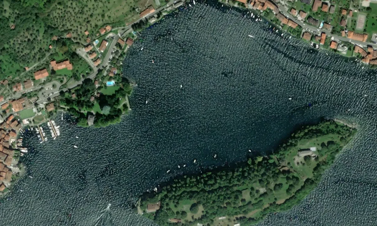 Flyfoto av Isola Comacina