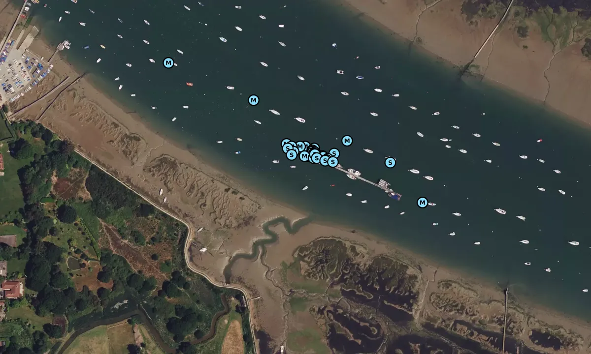 Satelite image of Itchenor Jetty