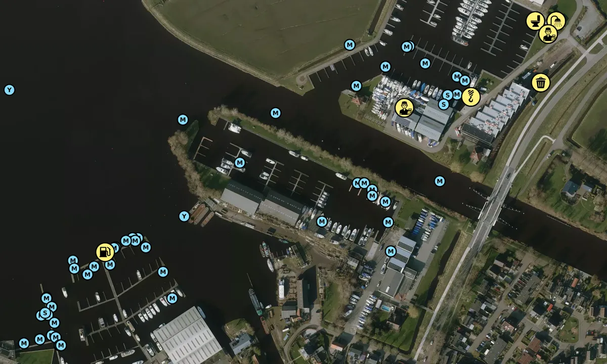 Satelite image of Jachthaven De Schiffart