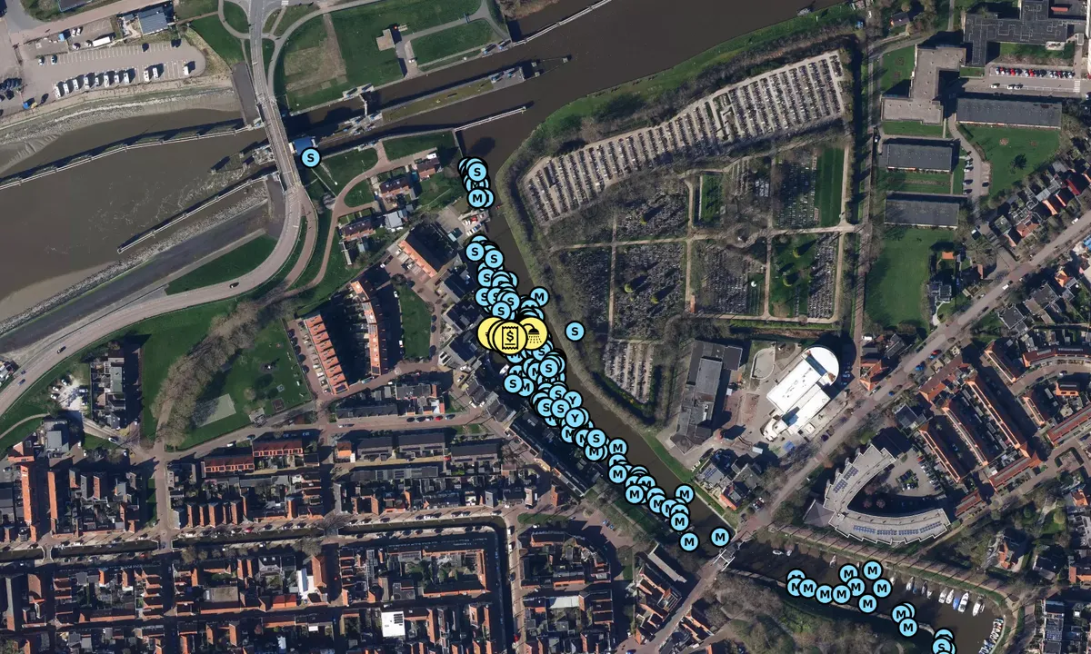 Satelite image of Jachthaven HWSV Harlingen