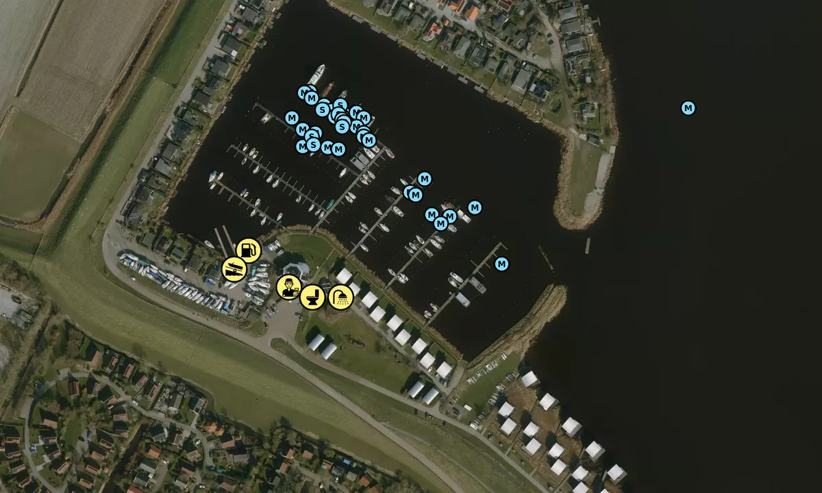 Satelite image of Jachthaven Oostmahorn