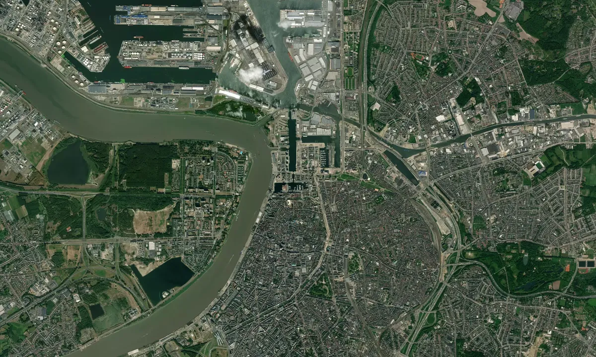 Flyfoto av Jachthaven Willemdok - Antwerp