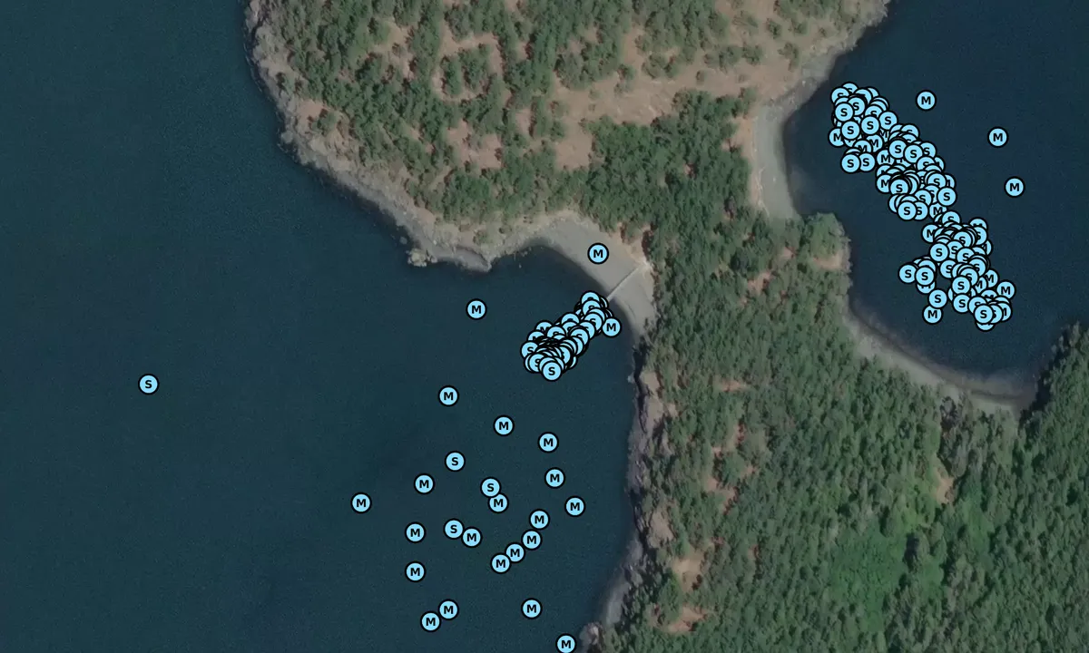 Satelite image of James Island State Park
