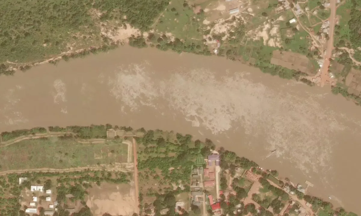 Satelite image of Janjanbureh