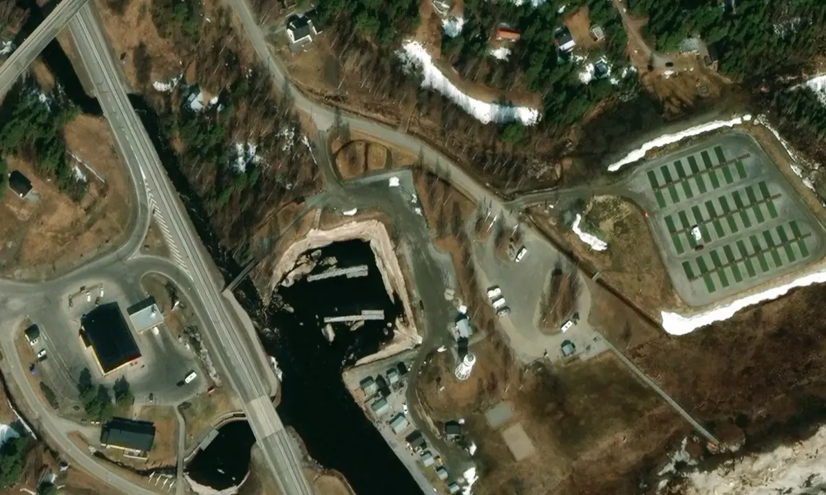 Satelite image of Jävre