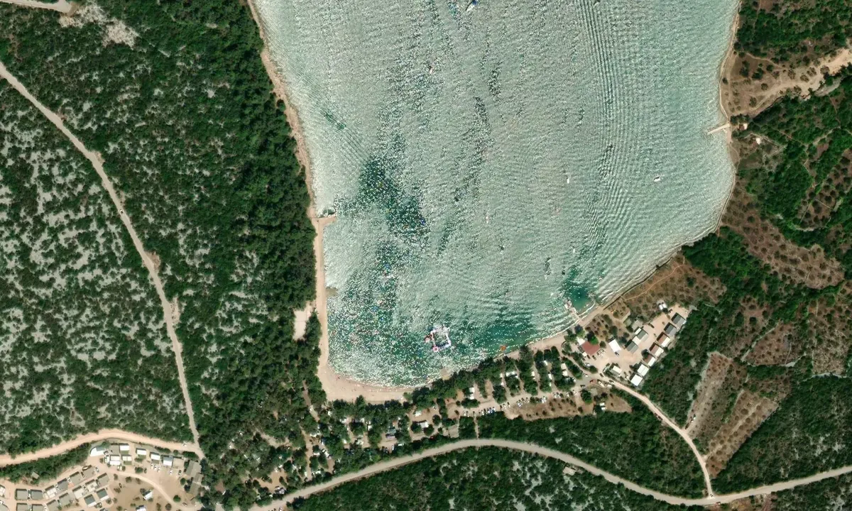 Satelite image of Jazina Beach