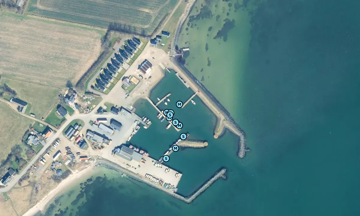 Satelite image of Jegindø Havn