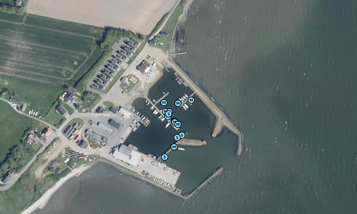 Satelite image of Jegindø Havn