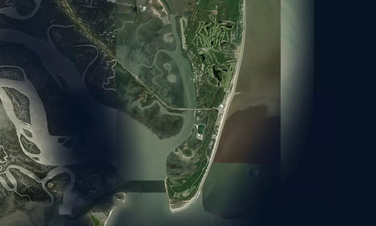 Flyfoto av Jekyll Creek - 2