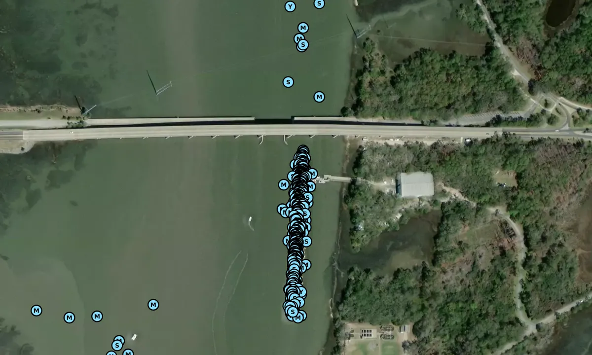 Satelite image of Jekyll Harbor Marina - Jekyll Island