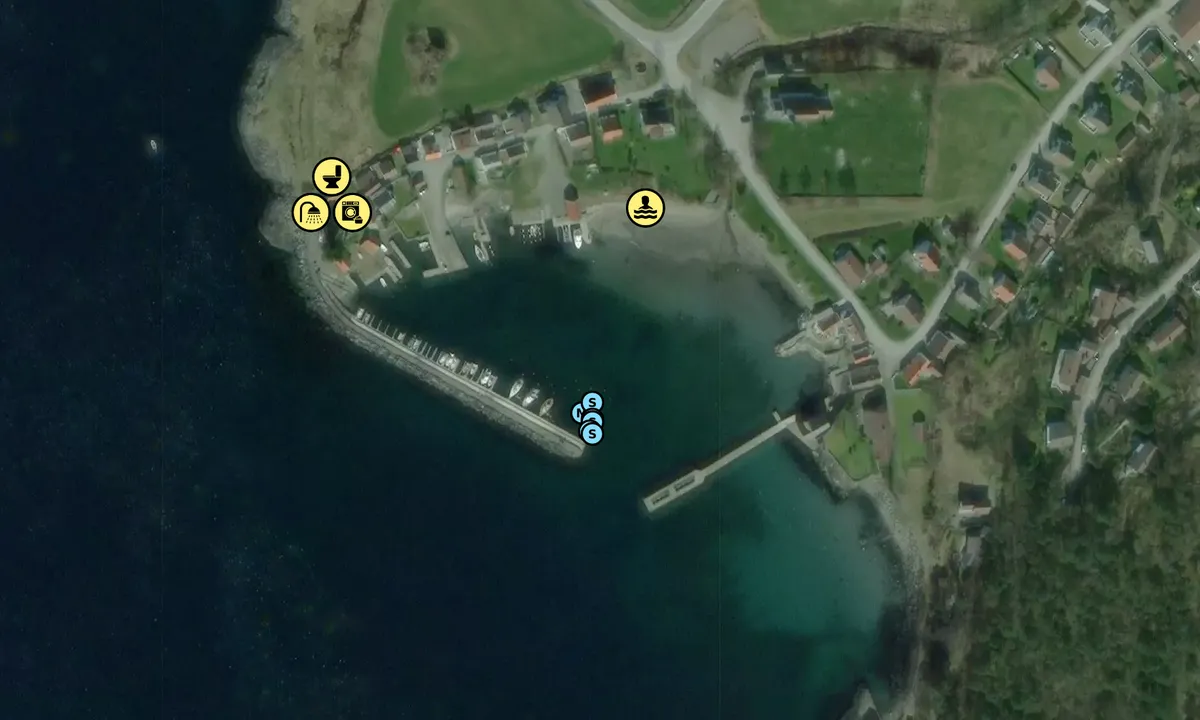 Satelite image of Jelsa Båtforening