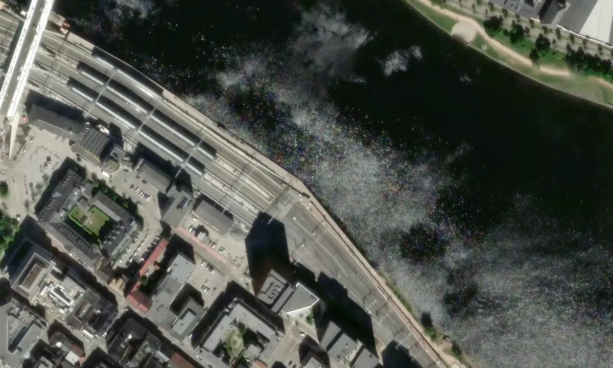 Satelite image of Jernbanekaia