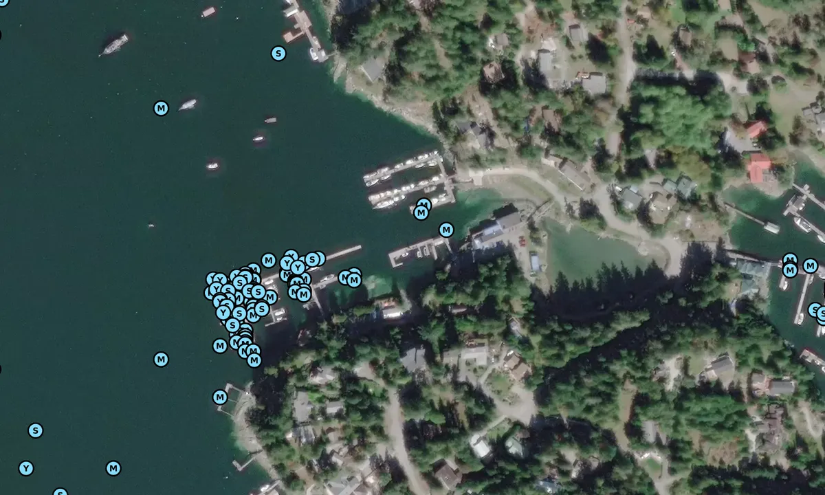 Satelite image of John Henry's Marina