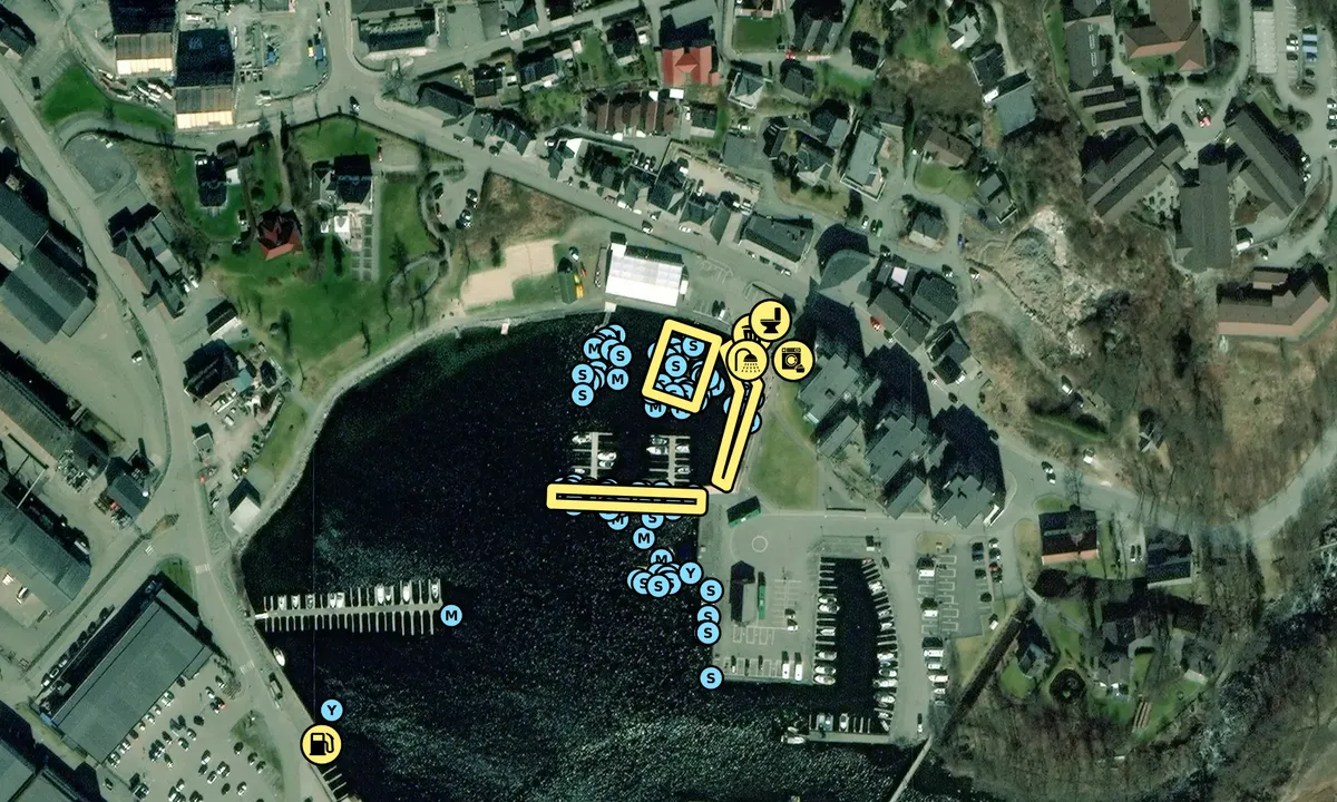 Satelite image of Jørpeland Gjestehavn