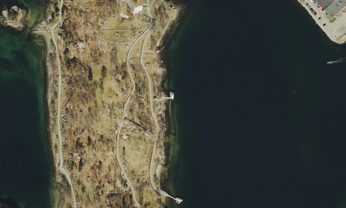 Jørpelandsholmen: Flyfoto av Jørpelandsholen