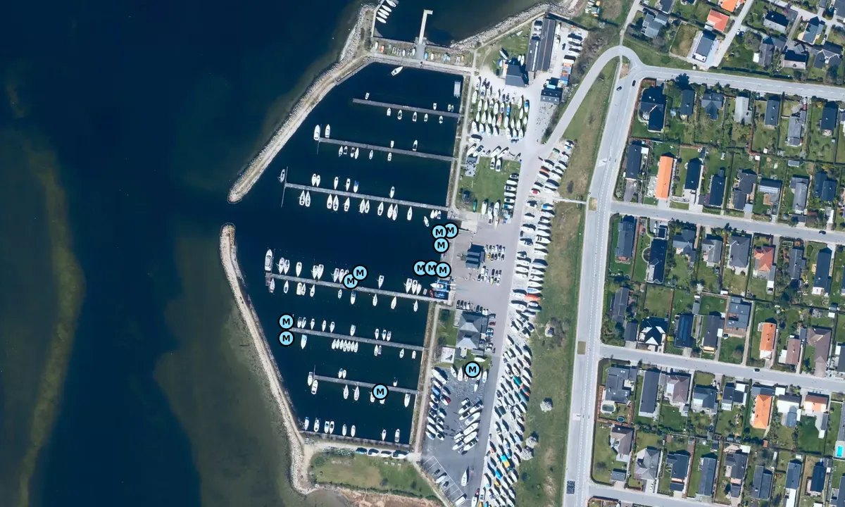Satelite image of Jyllinge Lystbådehavn
