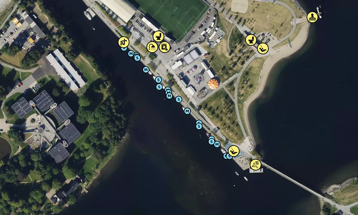 Flyfoto av Kadettangen - Sandvika