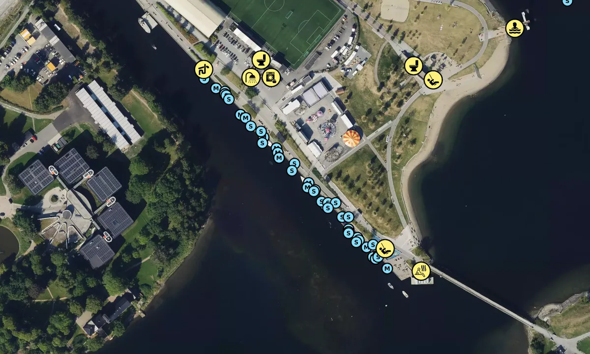 Satelite image of Kadettangen - Sandvika