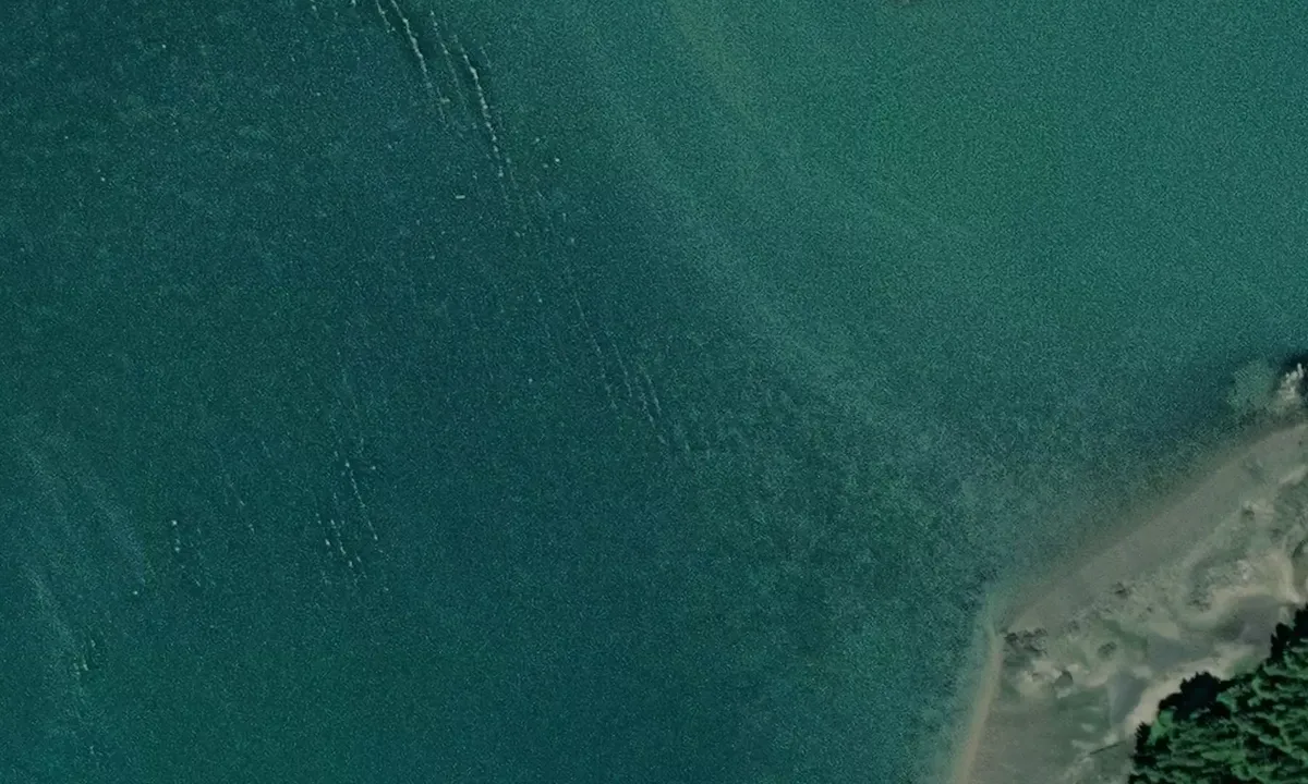 Satelite image of Kah Sheets Bay