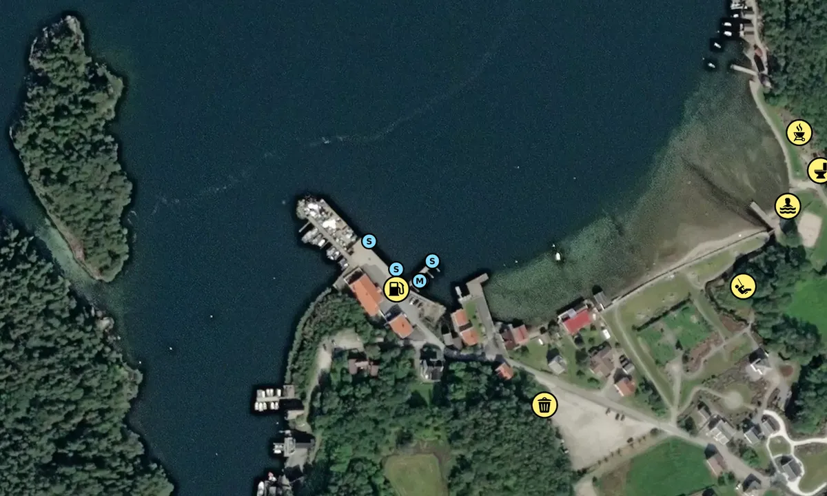 Satelite image of Kaien Gjestehavn - Førde