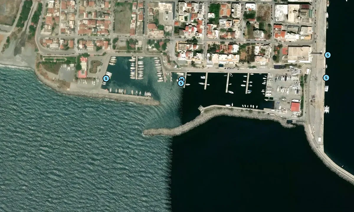 Satelite image of Kalamata Marina - Greece