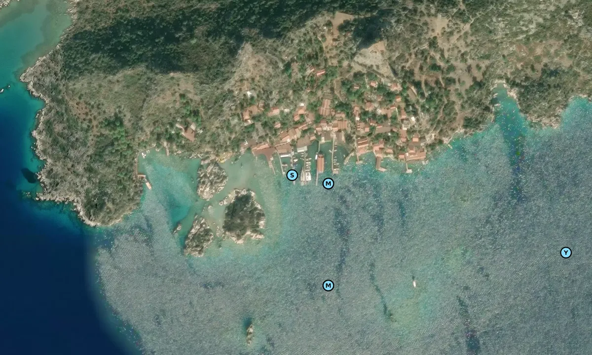 Satelite image of Kalekoy (Simena)
