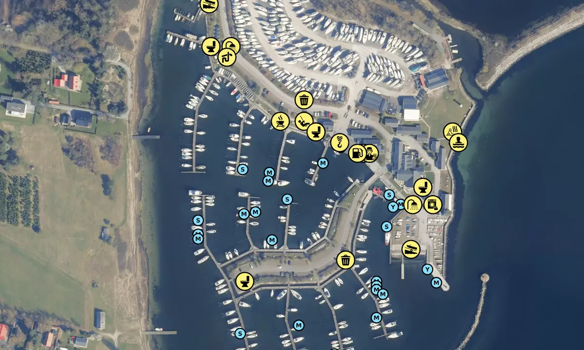 Satelite image of Kaløvig Bådehavn