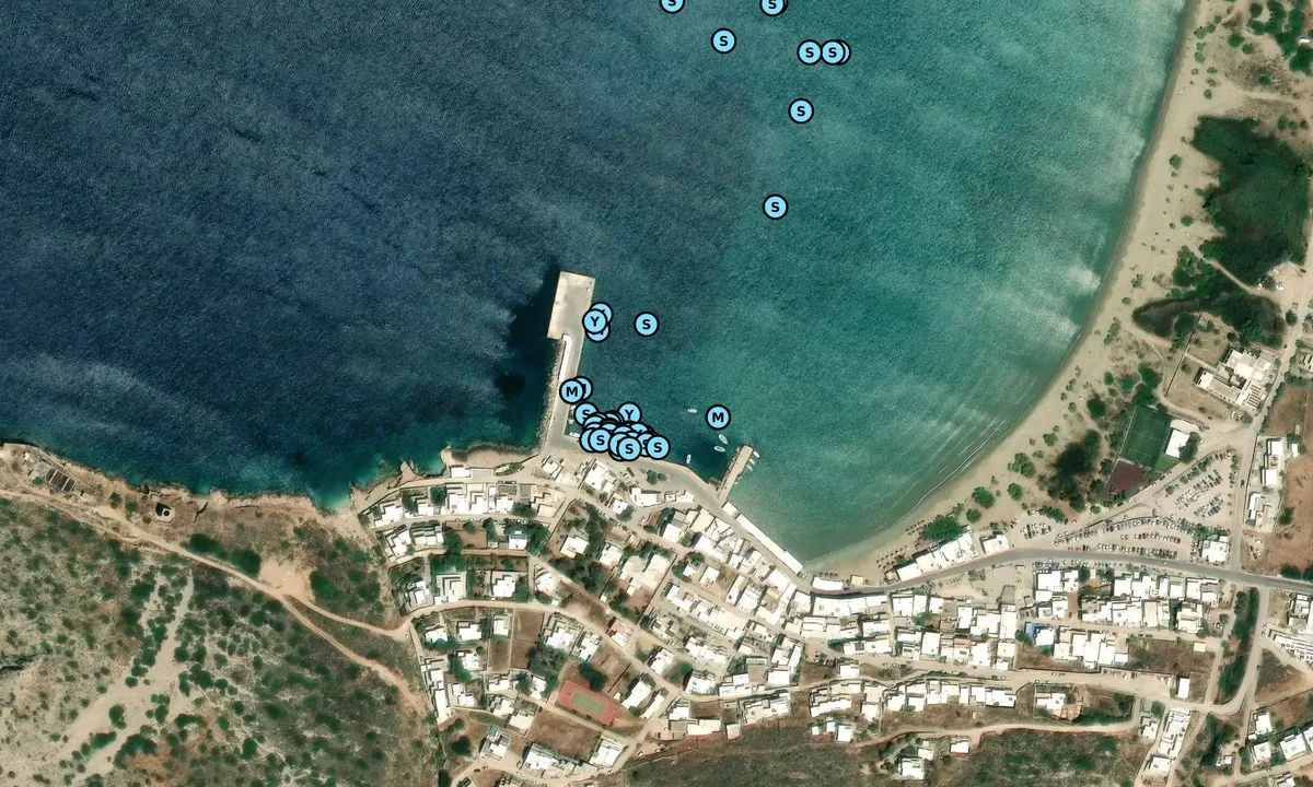Satelite image of Kamares Harbour