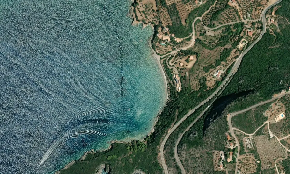 Flyfoto av Kardamila South