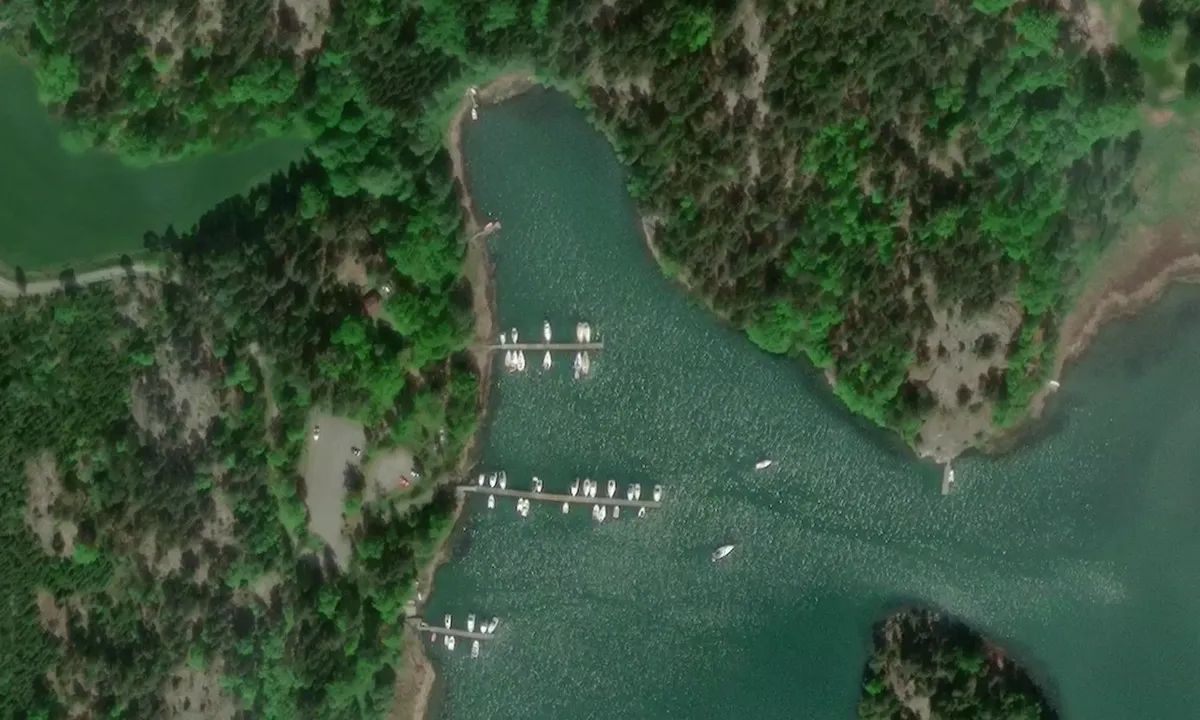 Satelite image of Kåreholms båthamn