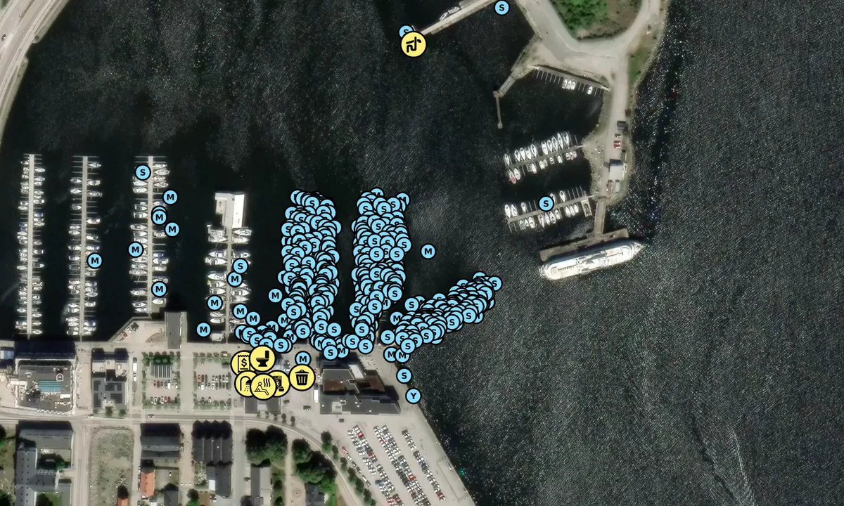 Satelite image of Karlskrona Stadsmarina