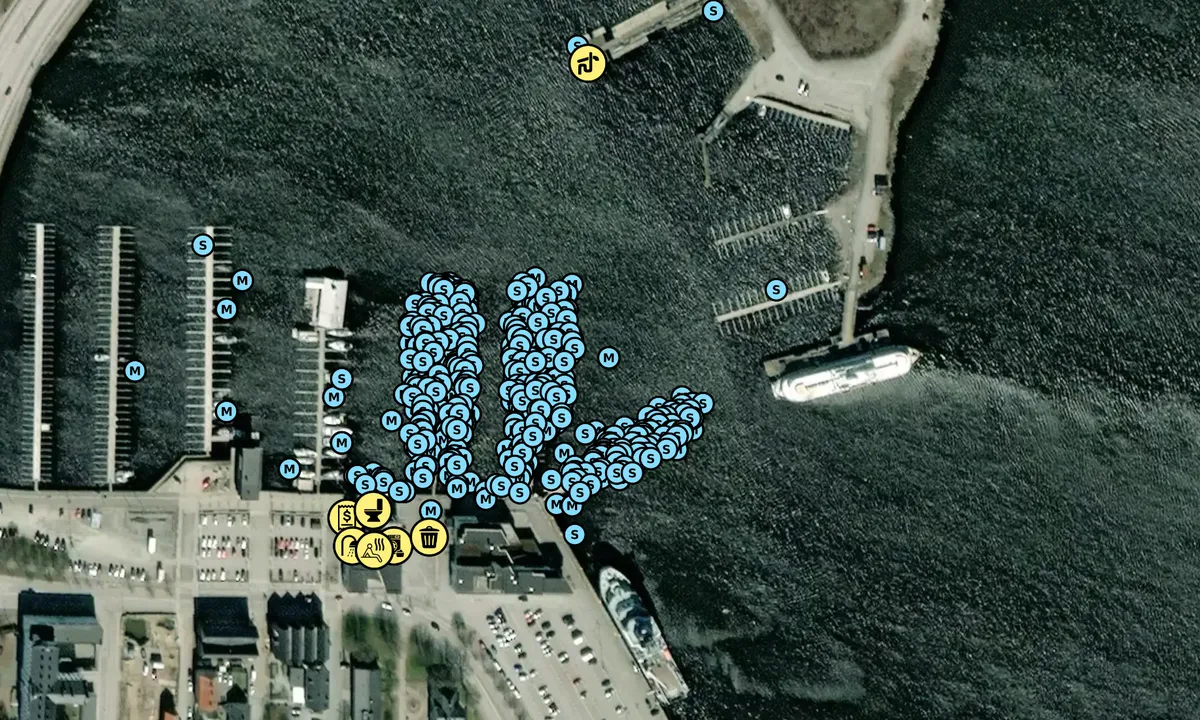 Satelite image of Karlskrona Stadsmarina