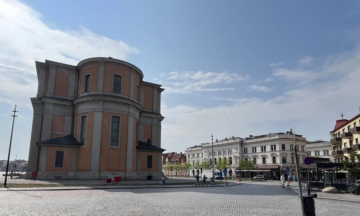 Karlskrona Stadsmarina: Svært pent sentrum, mange gågater og butikker.