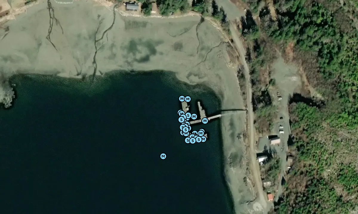 Satelite image of Kasaan Floats