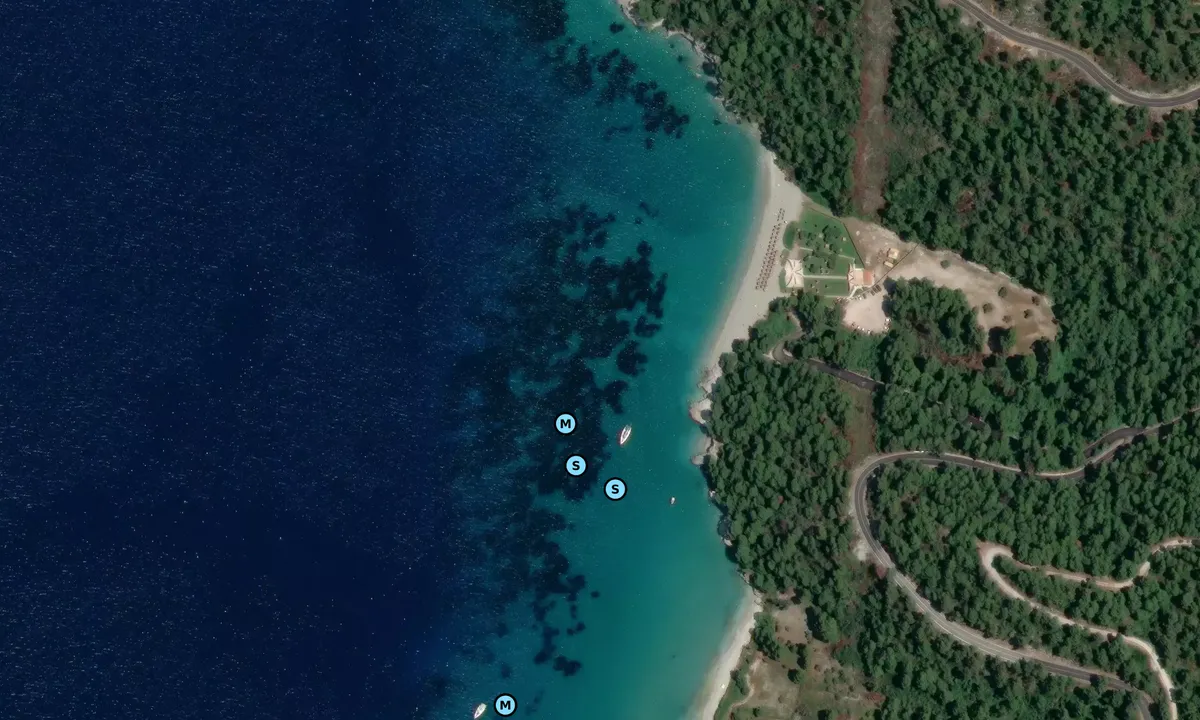 Satelite image of Kastani Mamma Mia Beach