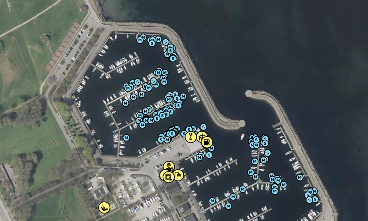 Satelite image of Kastrup Ny Lystbådehavn