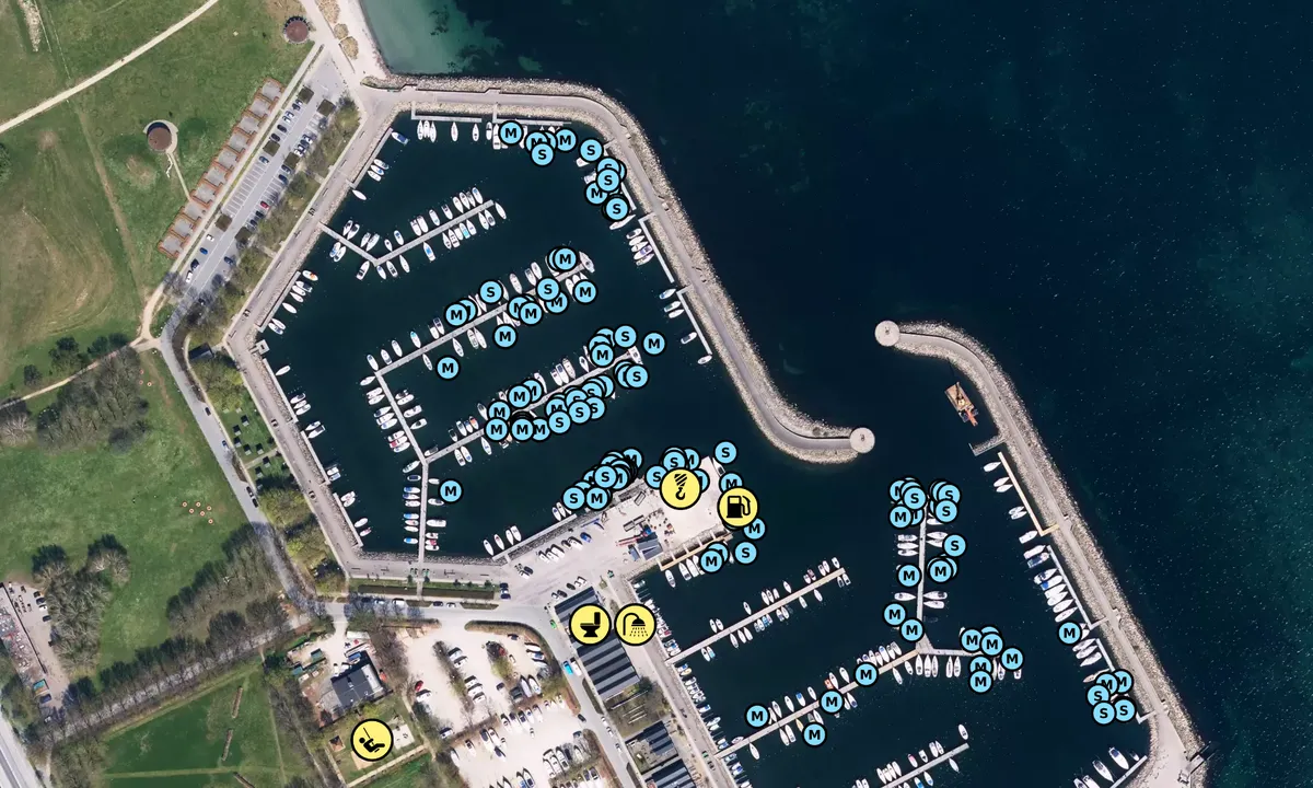Satelite image of Kastrup Ny Lystbådehavn